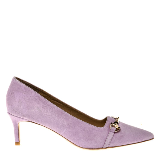 Lilac suede pump