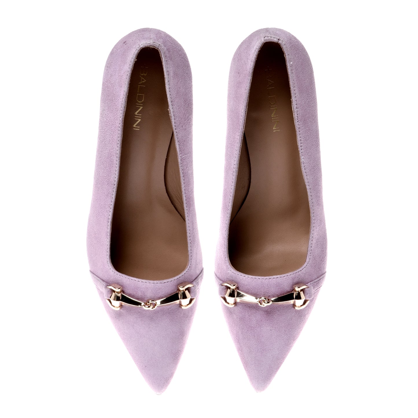 Lilac suede pump