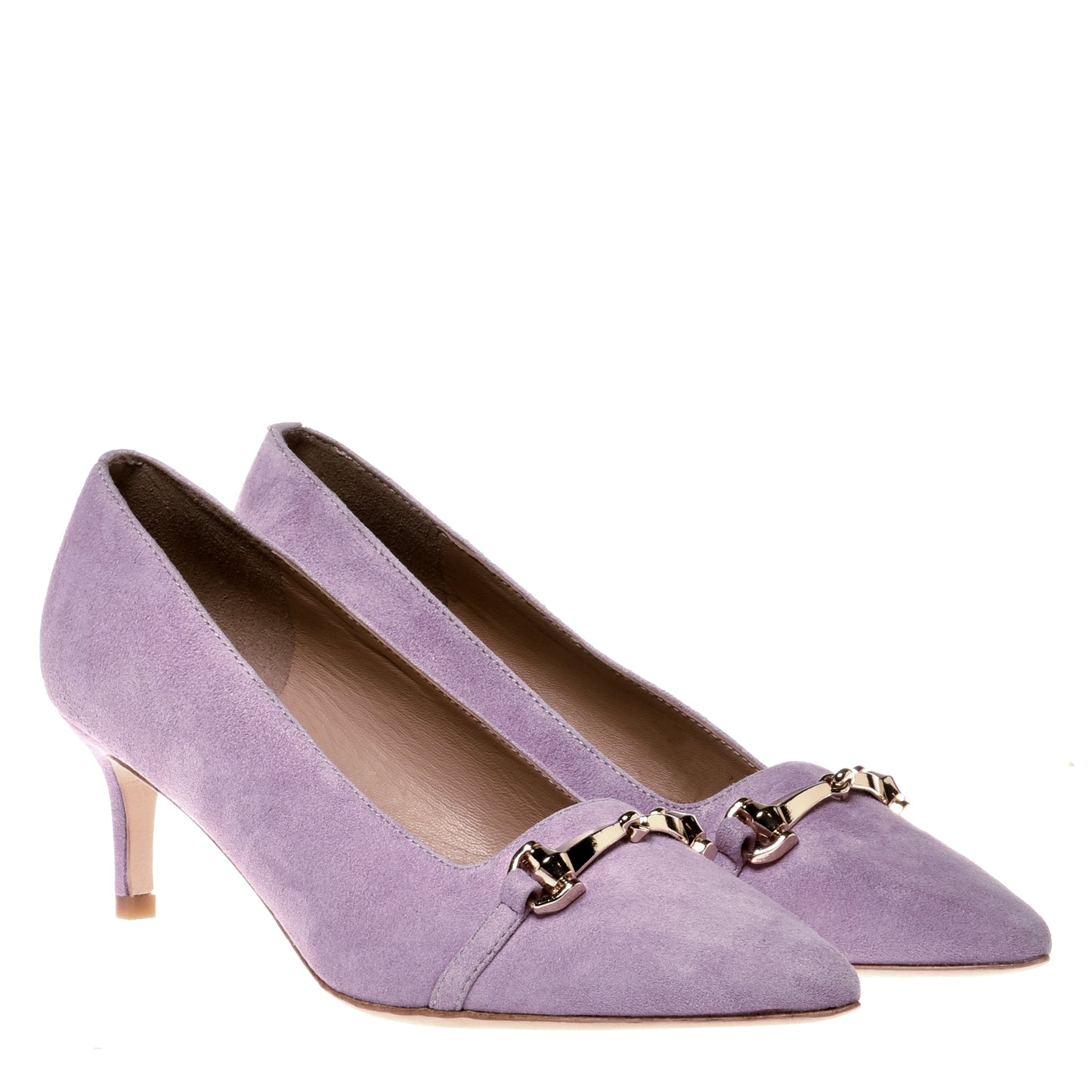 Lilac suede pump