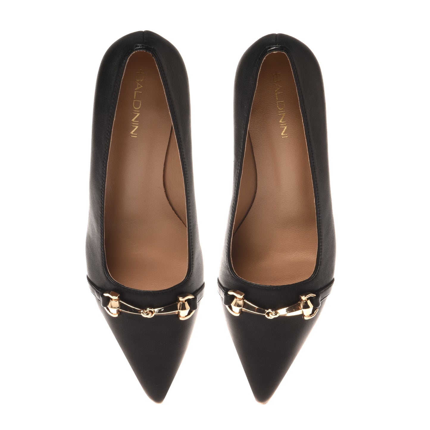 Escarpin en cuir noir