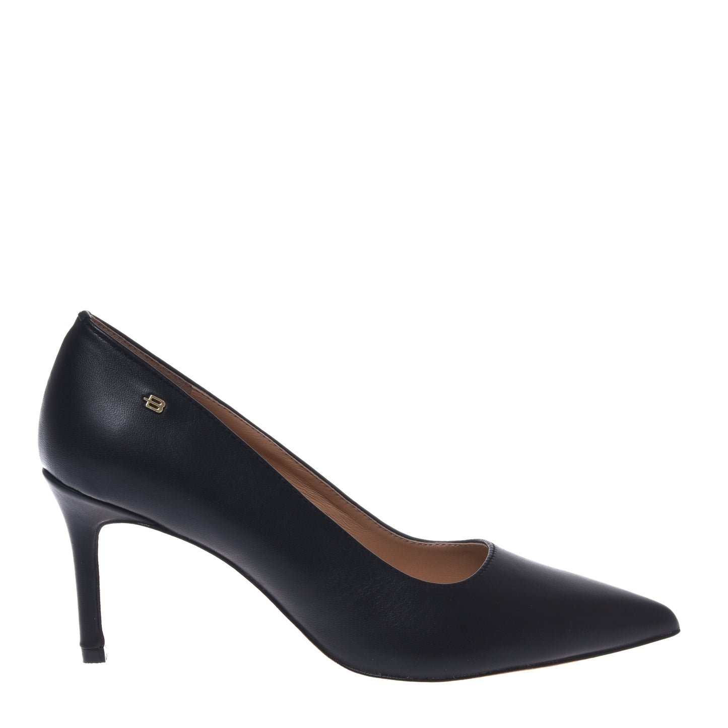 Décolleté in pelle nera