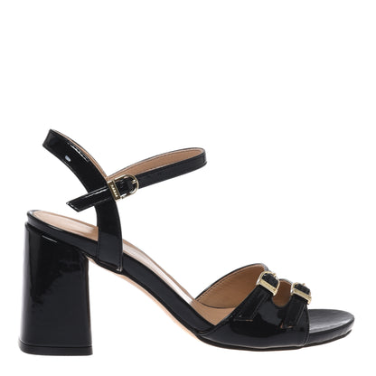 Sandale en vernis noir