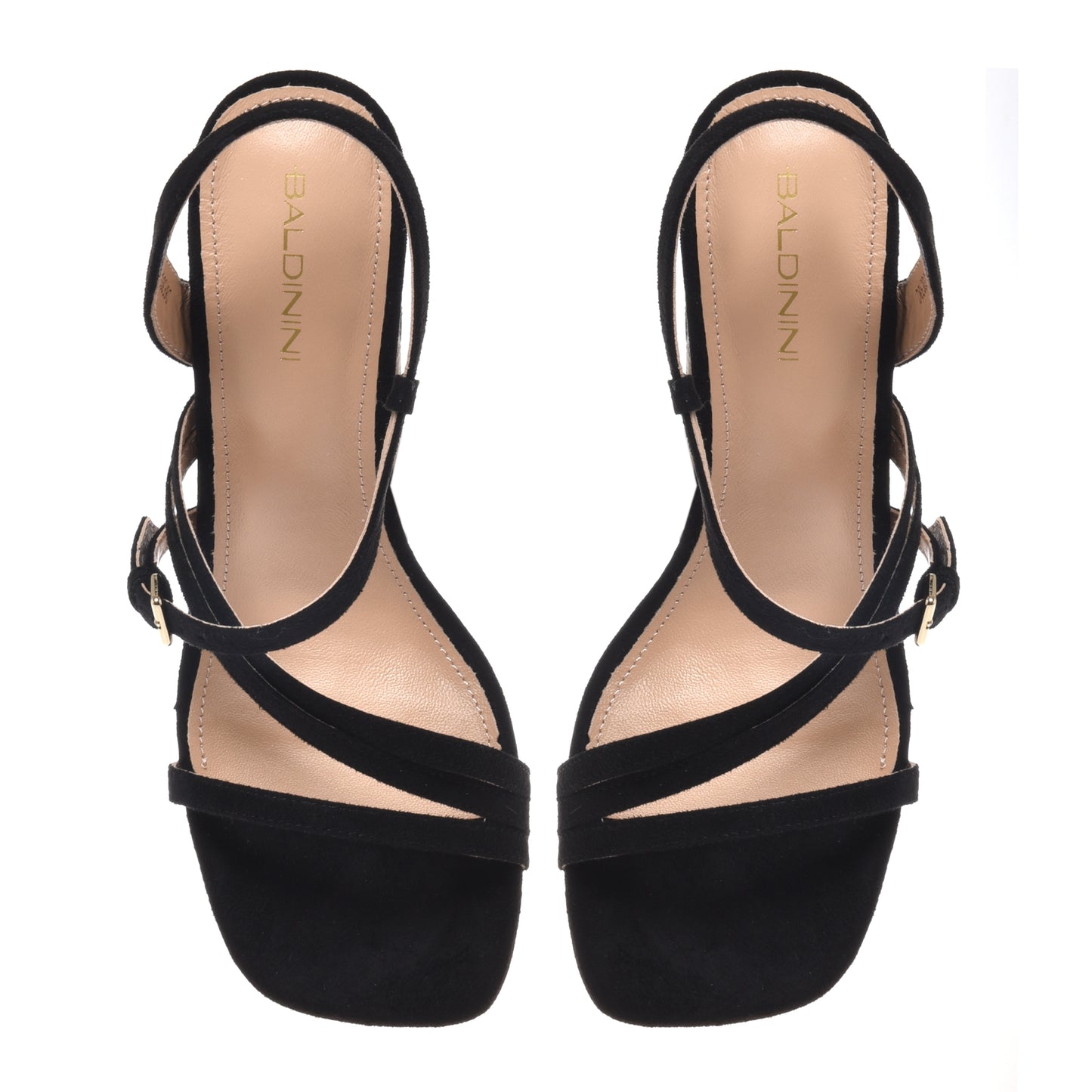 Black suede sandal