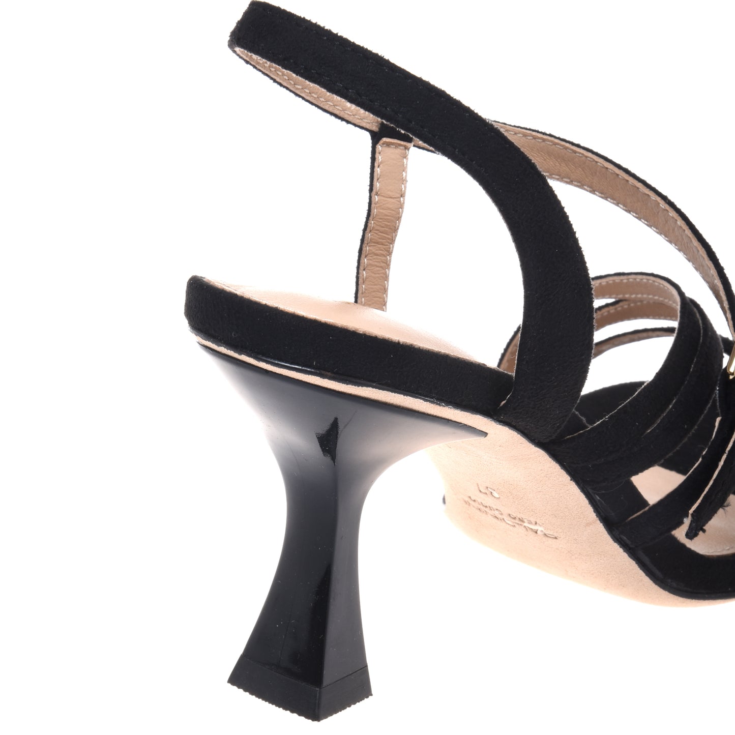 Black suede sandal