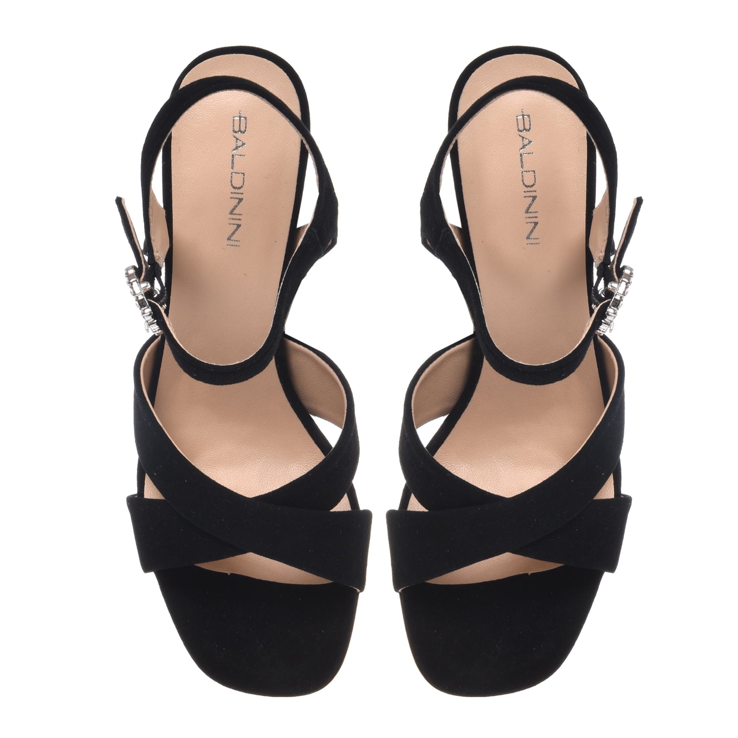 Black suede sandal