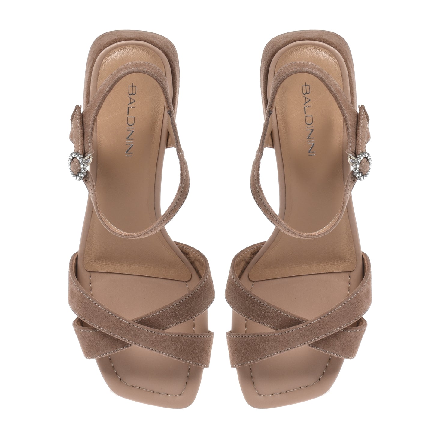Beige suede sandal