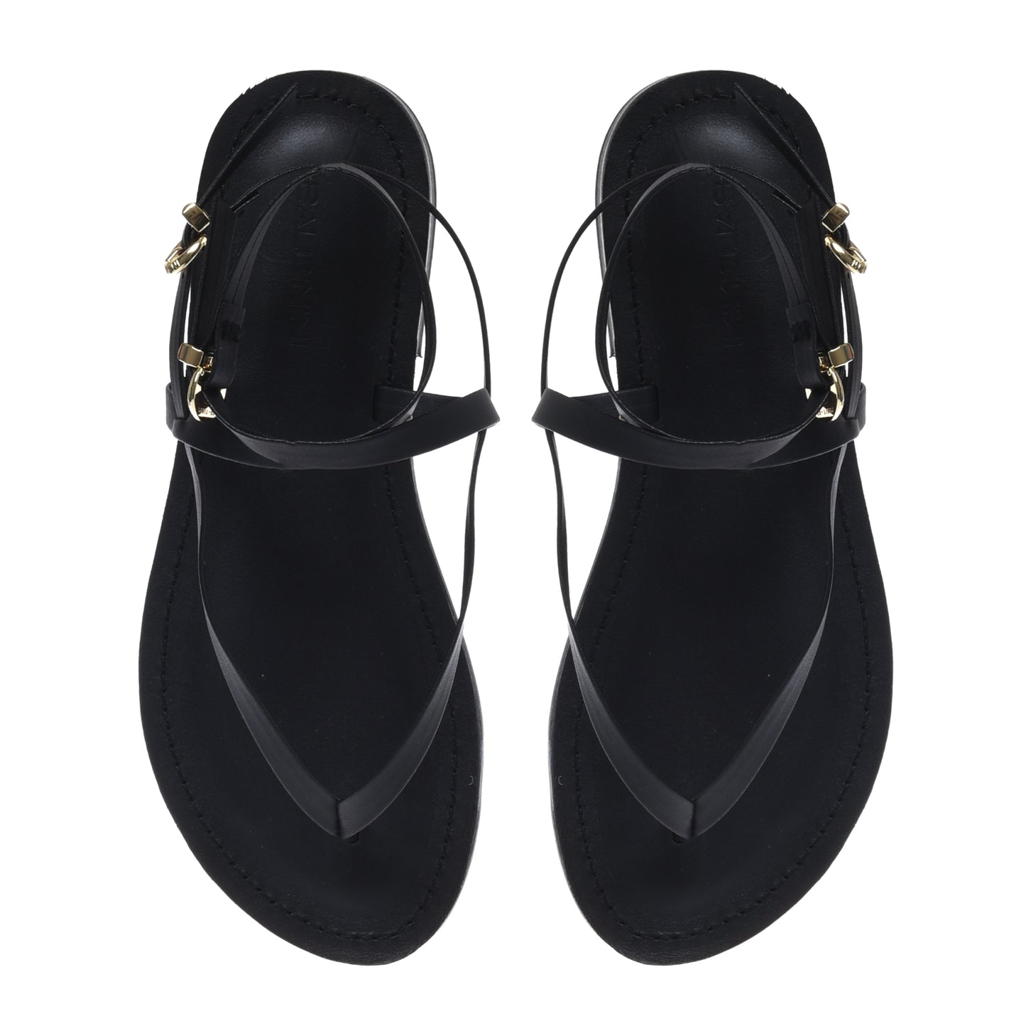 Black nappa sandal