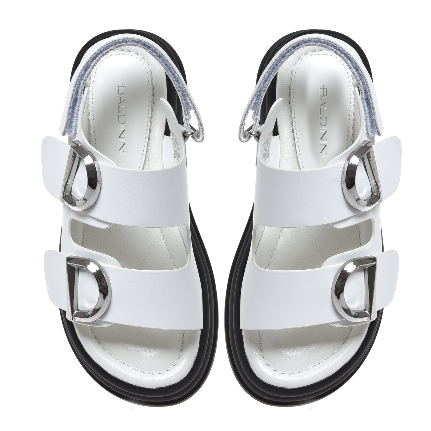 Sandale en cuir blanc