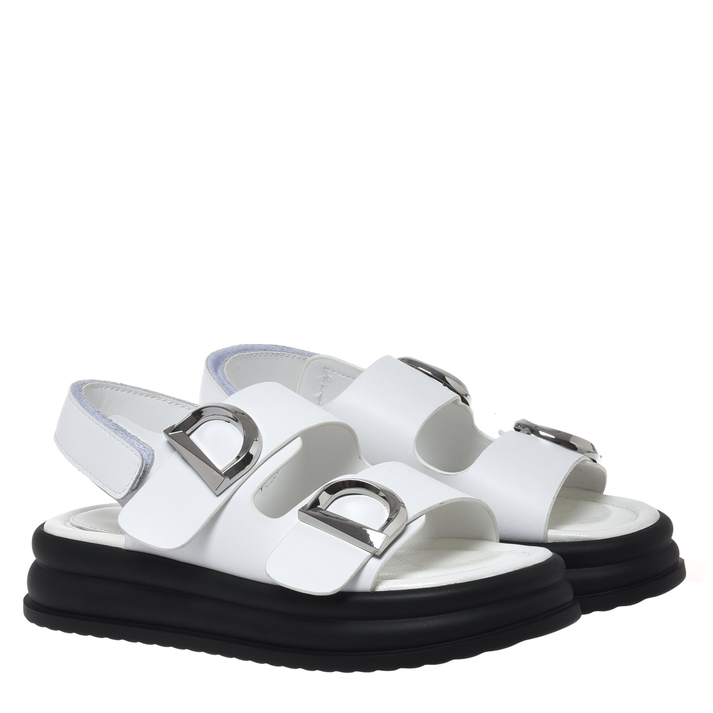 Sandale en cuir blanc