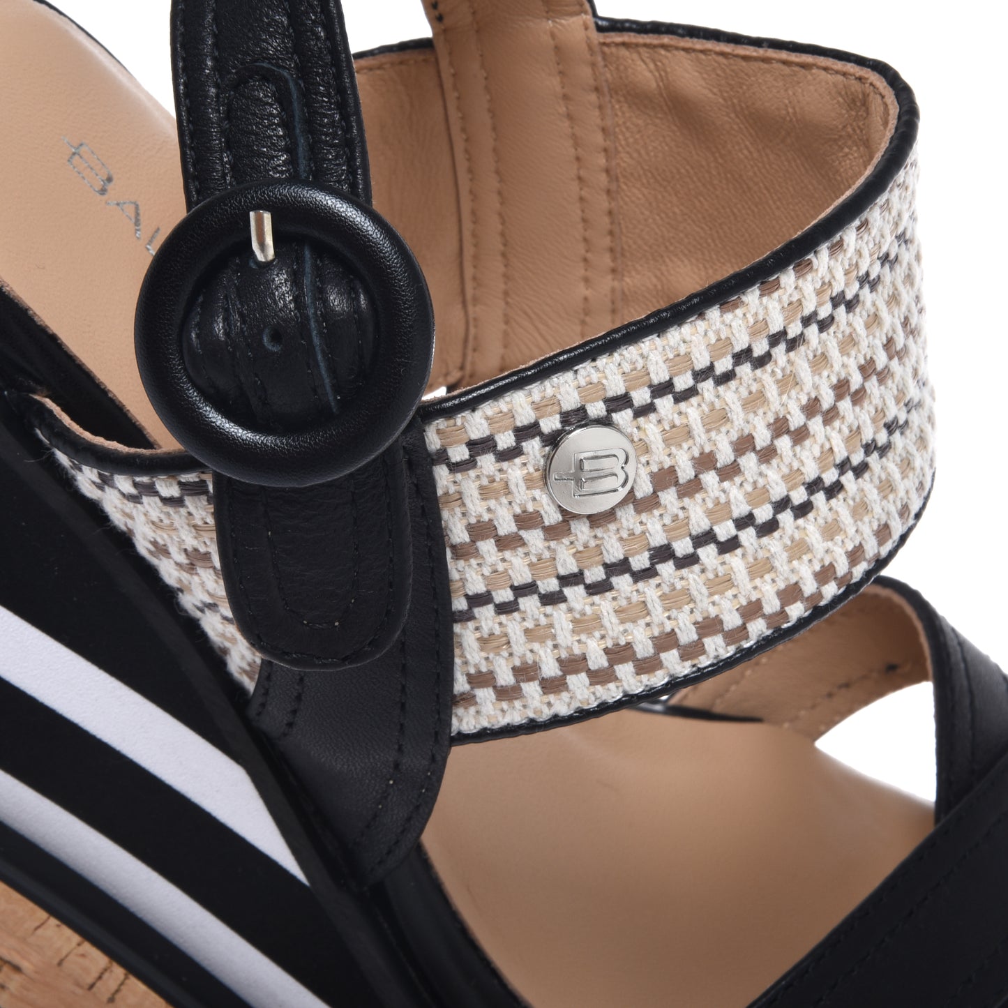 Sandale en cuir nappa noir