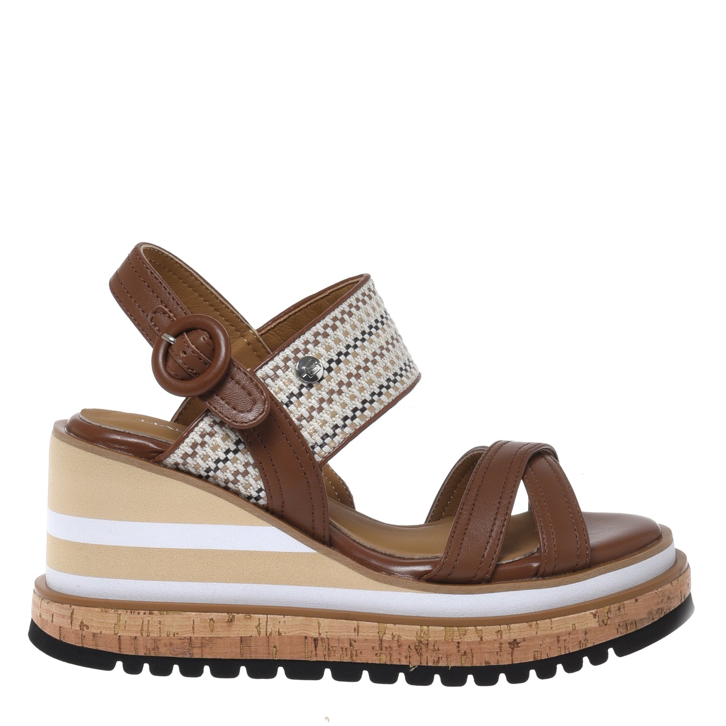 Sandale en nappa marron