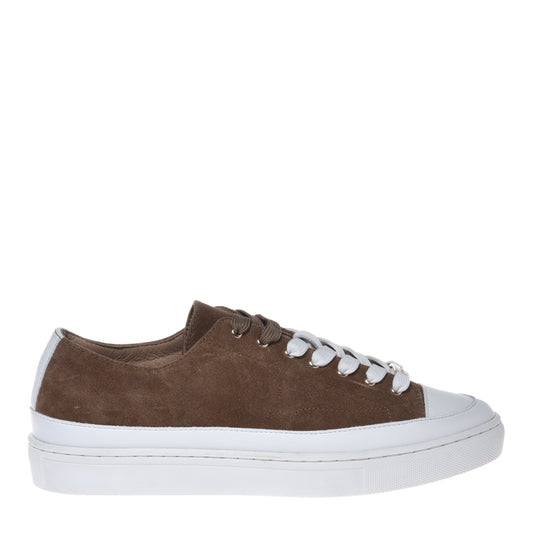 Taupe suede sneaker