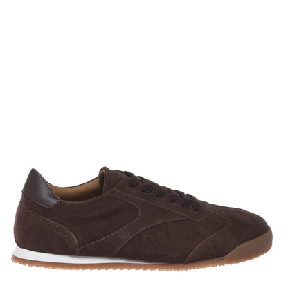Baskets en daim marron foncé