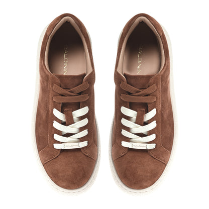 Brown suede sneaker