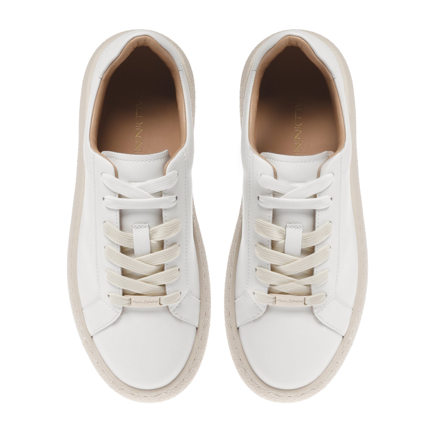Sneaker en cuir blanc