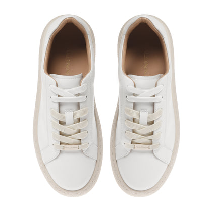 Sneaker en cuir blanc