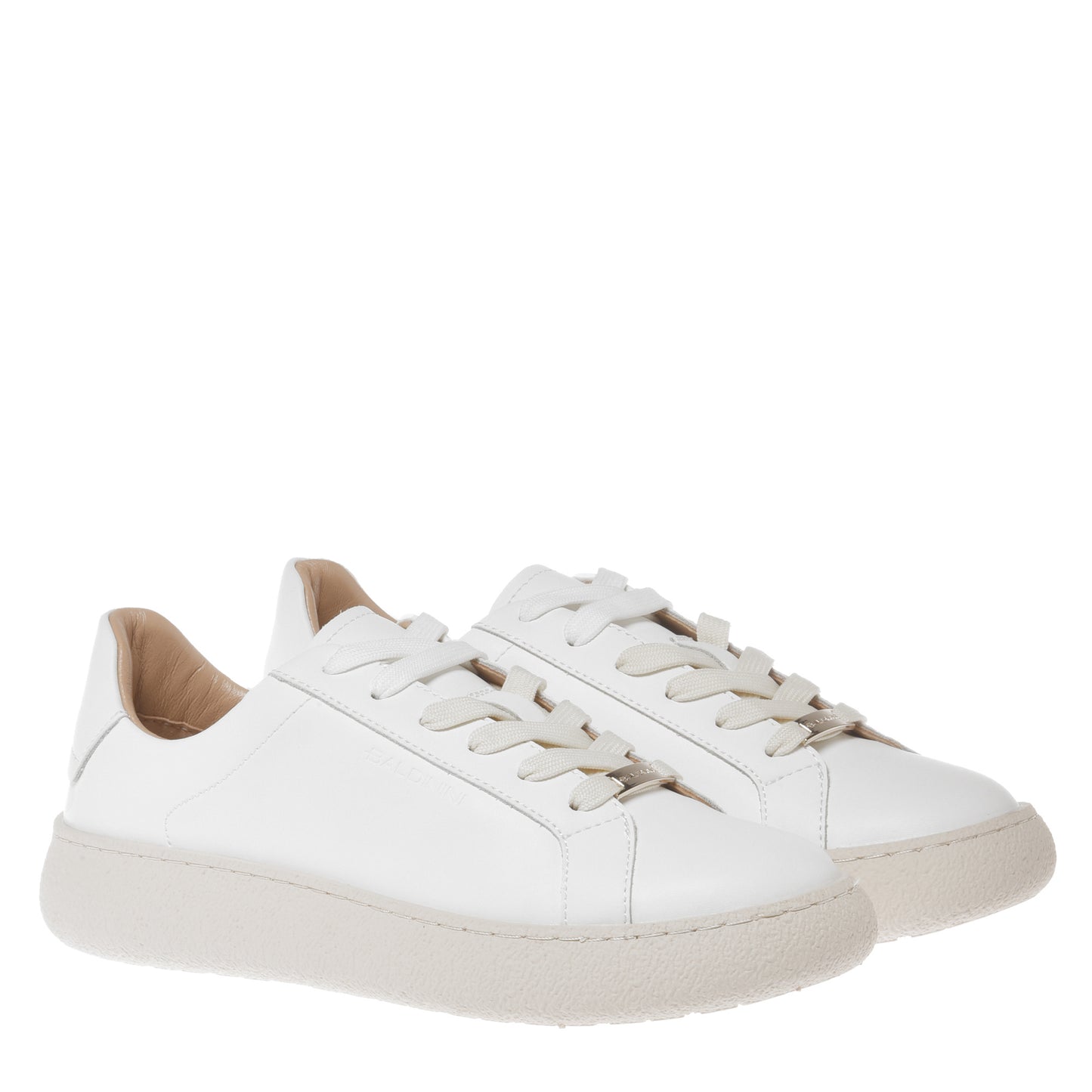Sneaker en cuir blanc