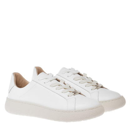 Sneaker en cuir blanc