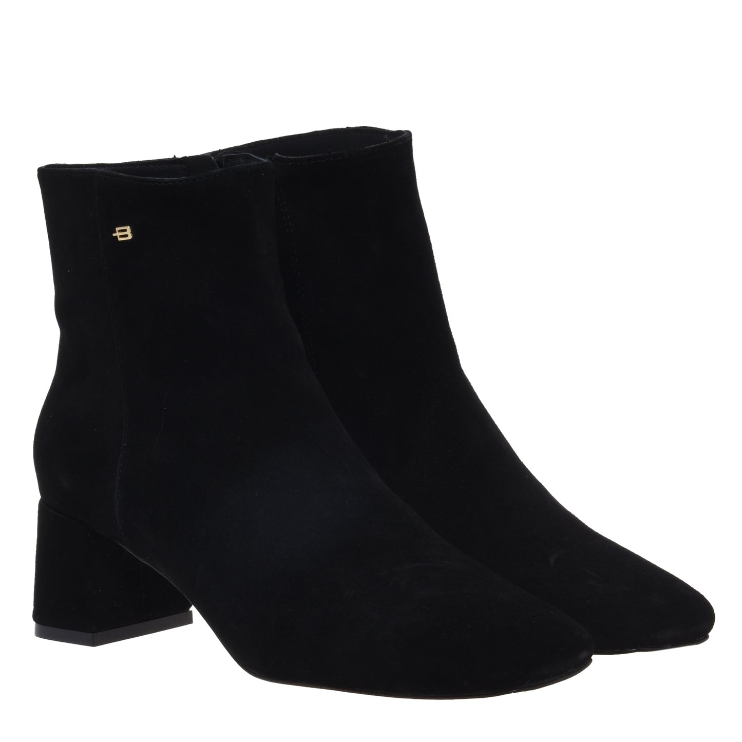 Bottine en cuir noir