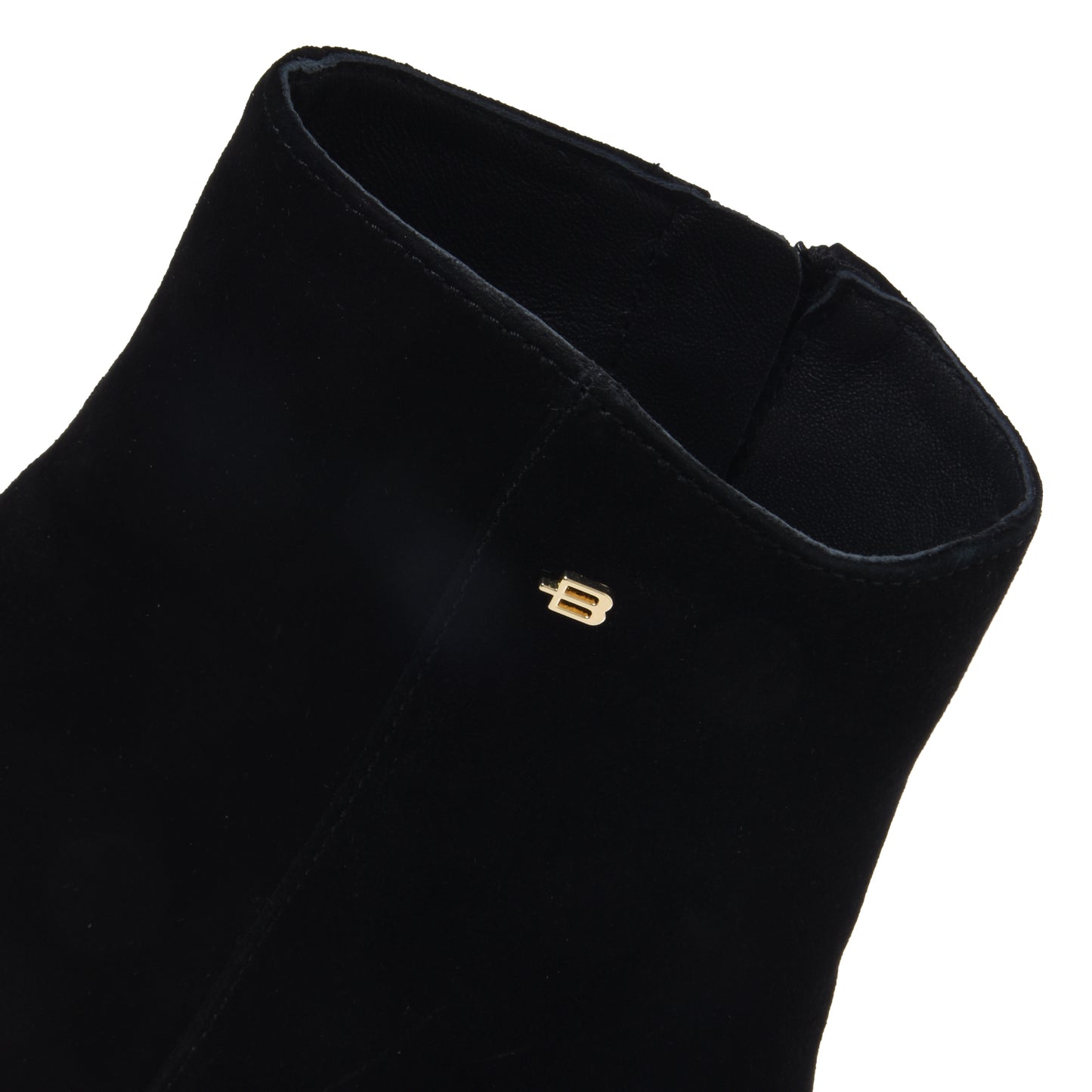 Bottine en cuir noir