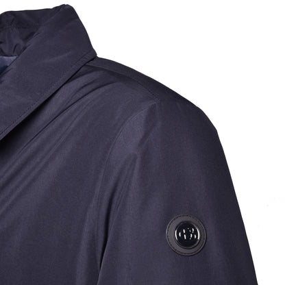 Trench en tissu bleu marine