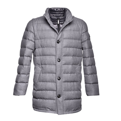 Veste en flanelle gris chiné