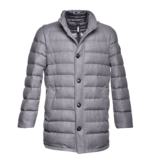Veste en flanelle gris chiné