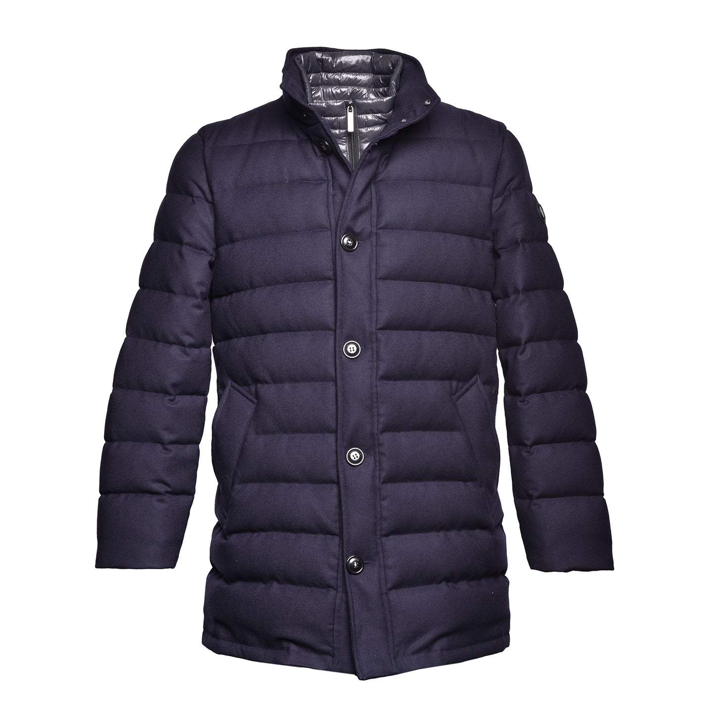 Veste en flanelle gris chiné