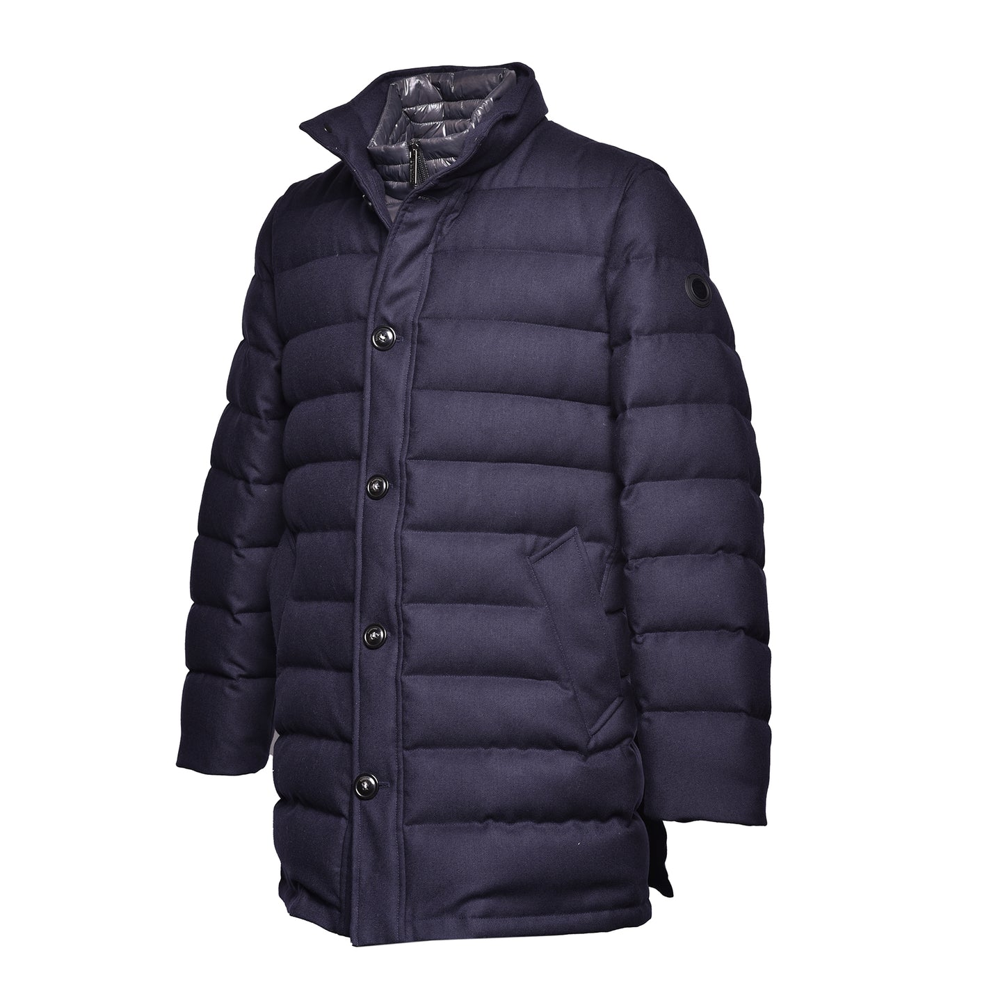 Veste en flanelle gris chiné