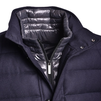 Veste en flanelle gris chiné