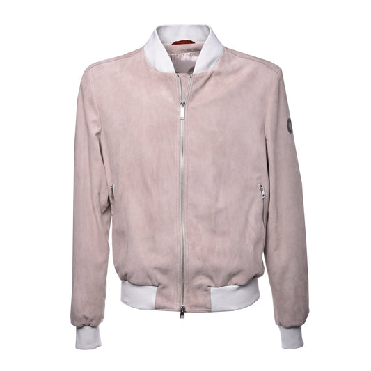 Bomber en daim sable