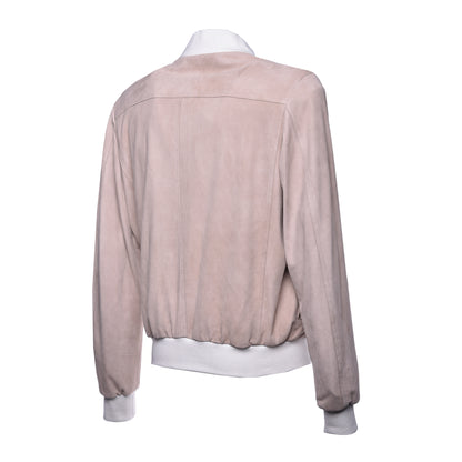 Bomber en daim sable