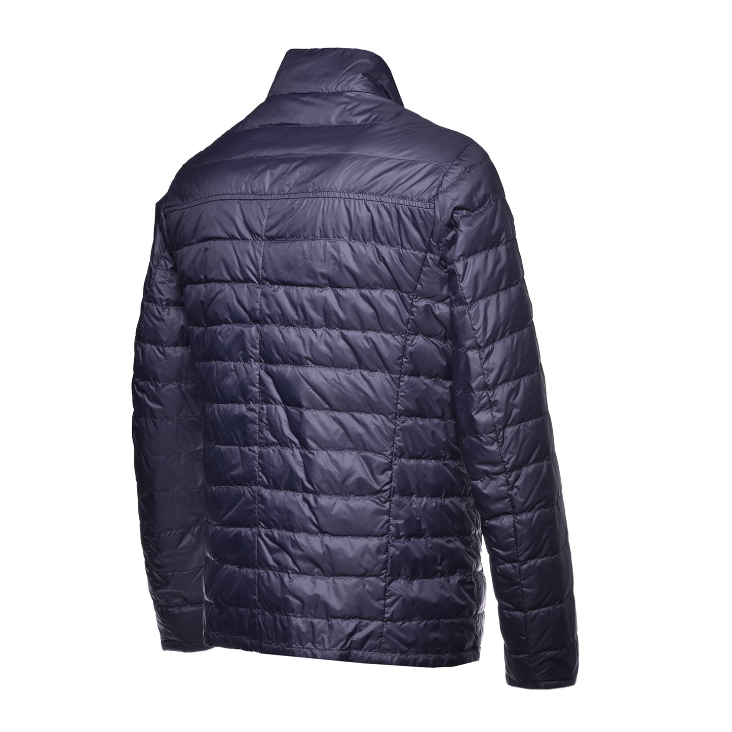 Bomber en nylon bleu marine et cobalt