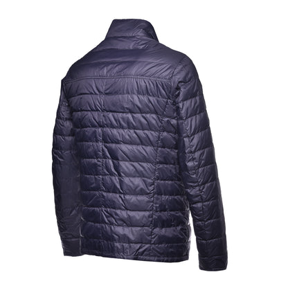 Bomber en nylon bleu marine et cobalt