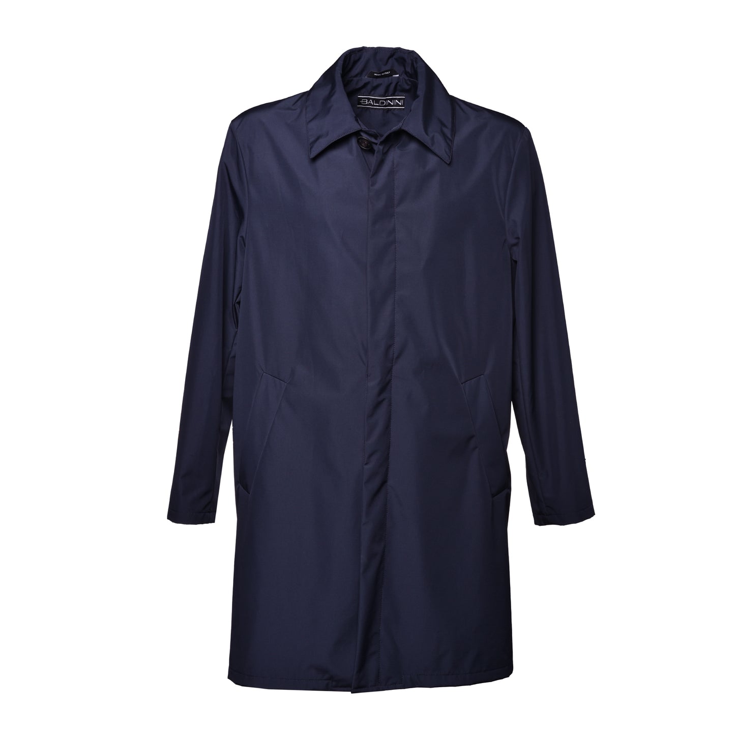 Veste imperméable en tissu bleu foncé