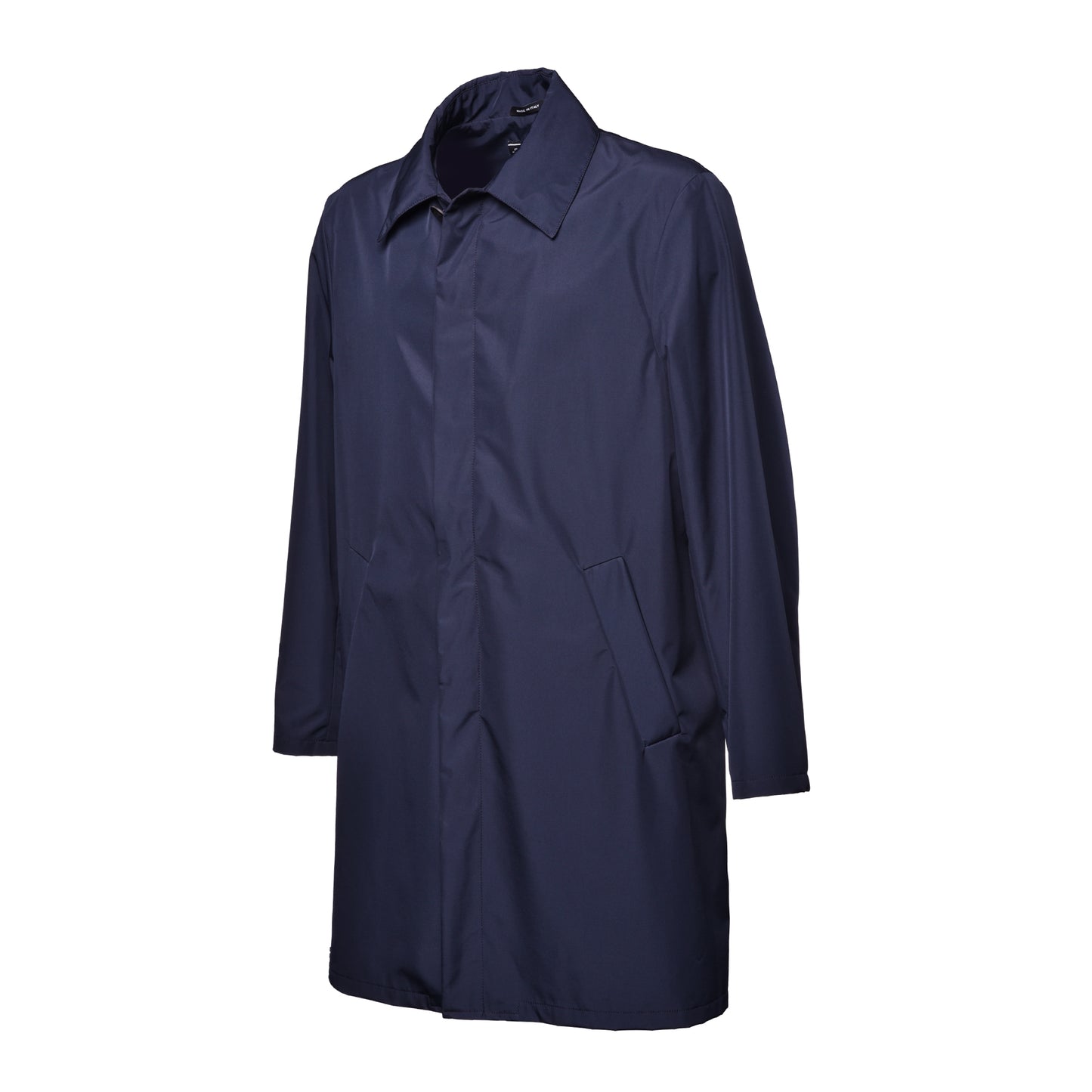 Veste imperméable en tissu bleu foncé