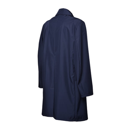 Veste imperméable en tissu bleu foncé
