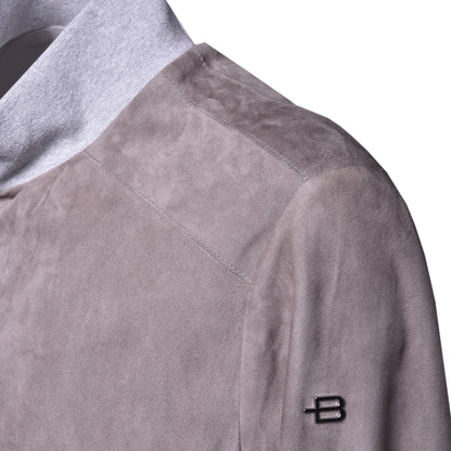 Veste en daim taupe