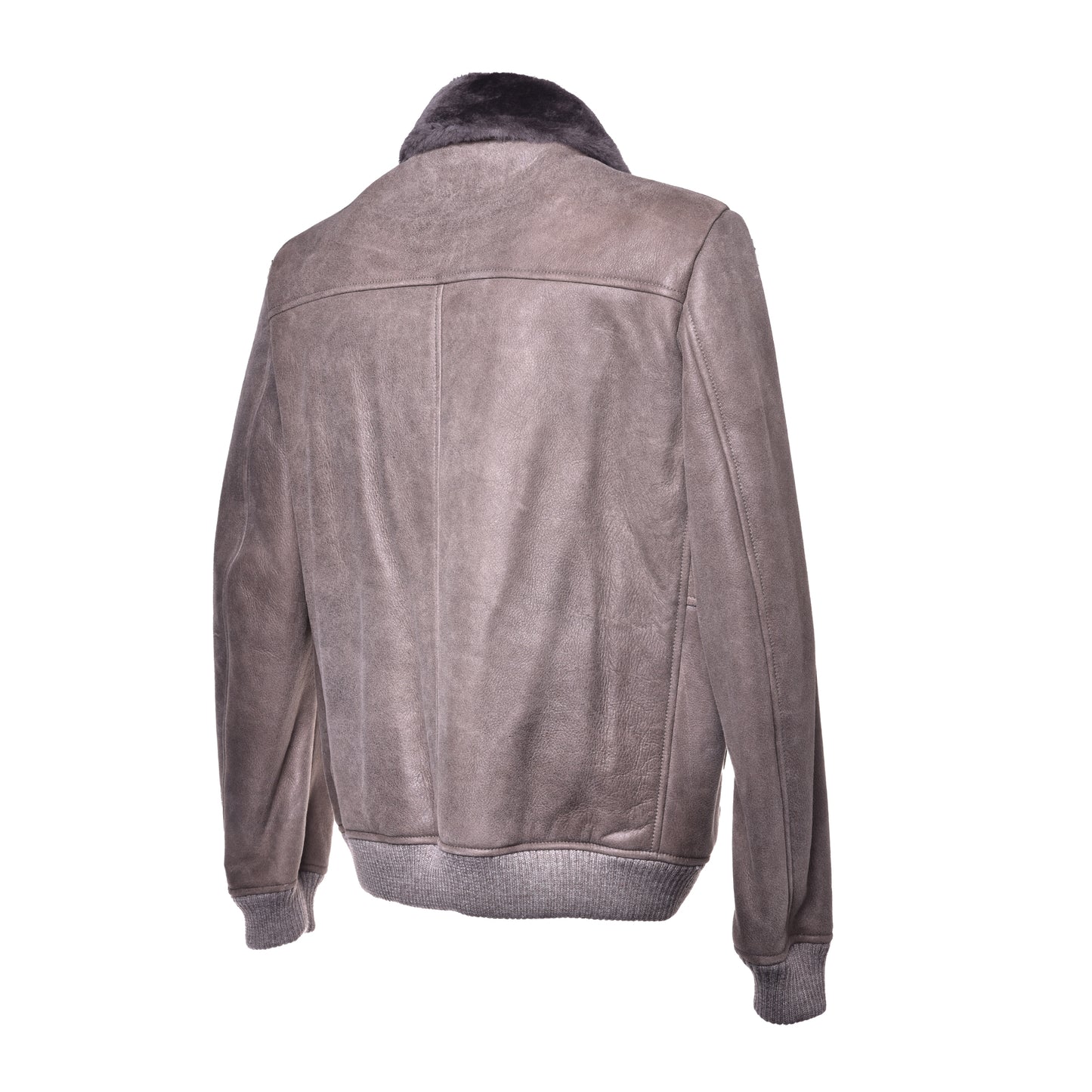 Veste en mouton taupe
