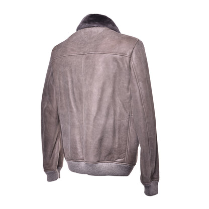 Veste en mouton taupe