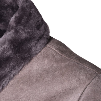 Veste en mouton taupe