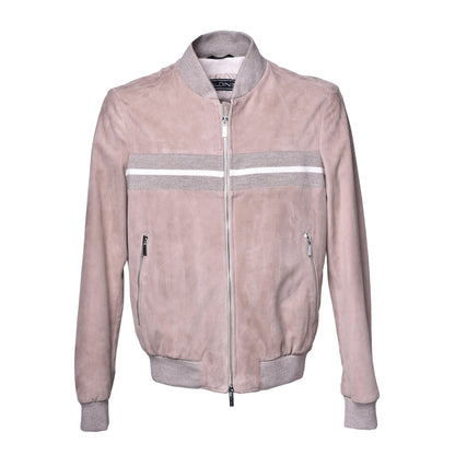 Veste beige en daim