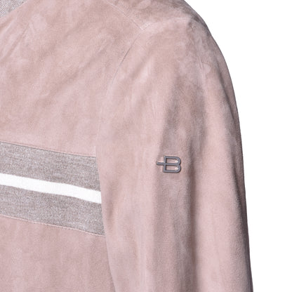 Veste beige en daim