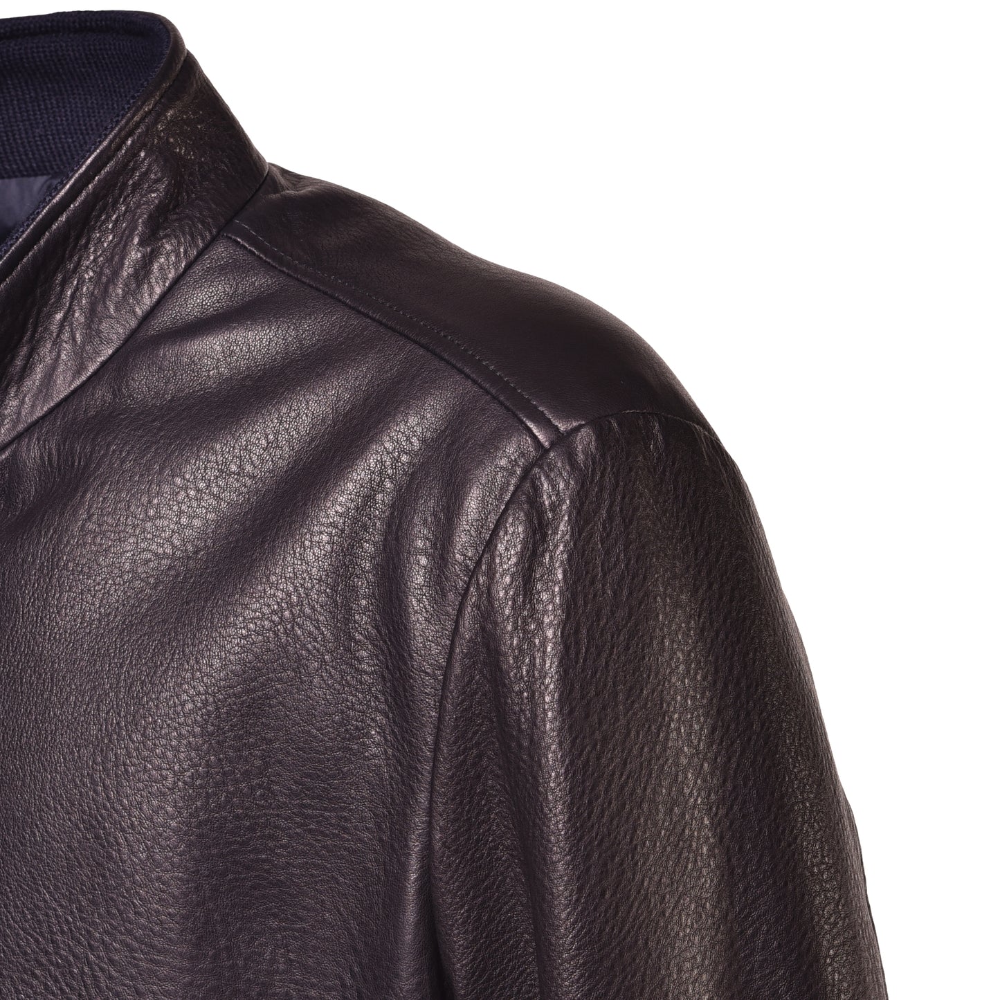 Veste réversible bleue en nappa