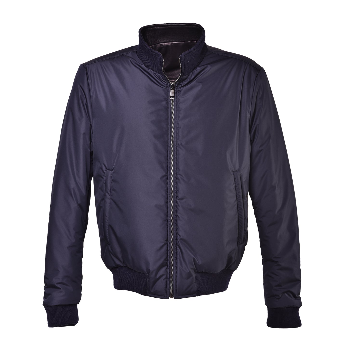 Veste réversible bleue en nappa