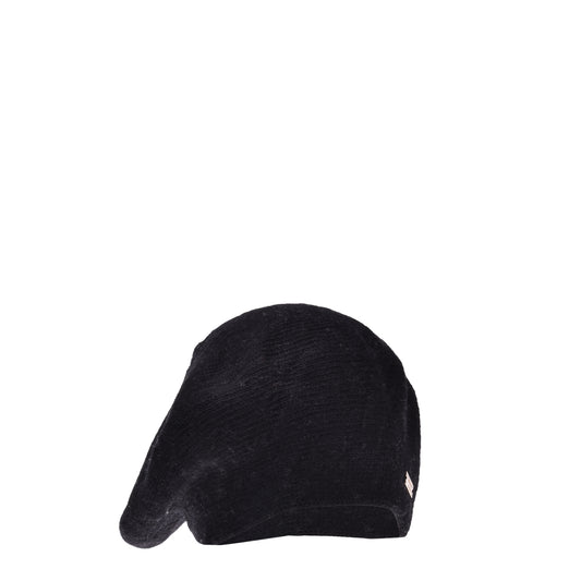 Béret en cachemire mélangé noir