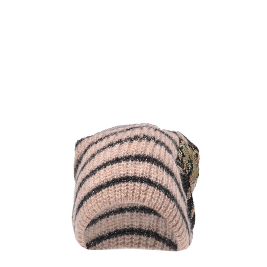 Bonnet en mohair mélangé camel
