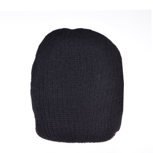 Bonnet noir en mohair