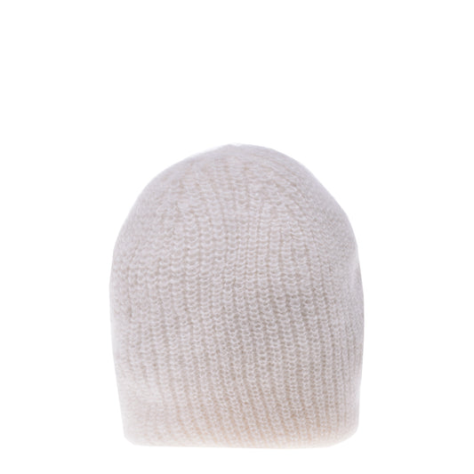 Bonnet beige en mohair