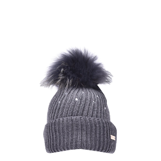 Bonnet en laine anthracite